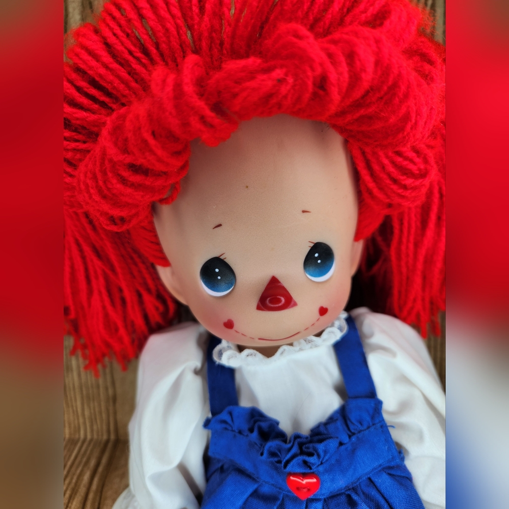 Precious Moments Y2K Vintage Collectible Moptop Mary Yarn Hair Doll - Picture 3 of 12